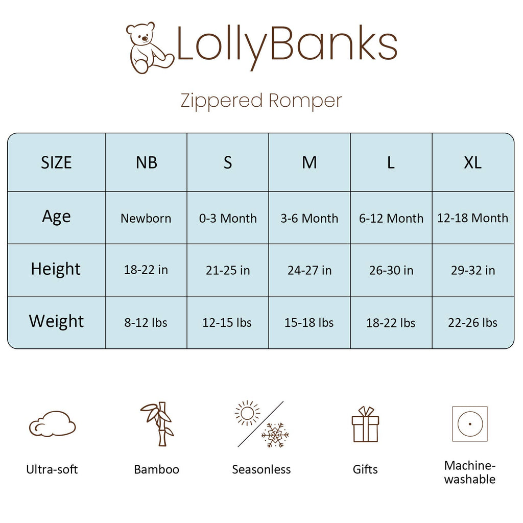 LollyBanks Bamboo Baby Pajama | Quack Up Mallard Duck Convertible Zipper Romper