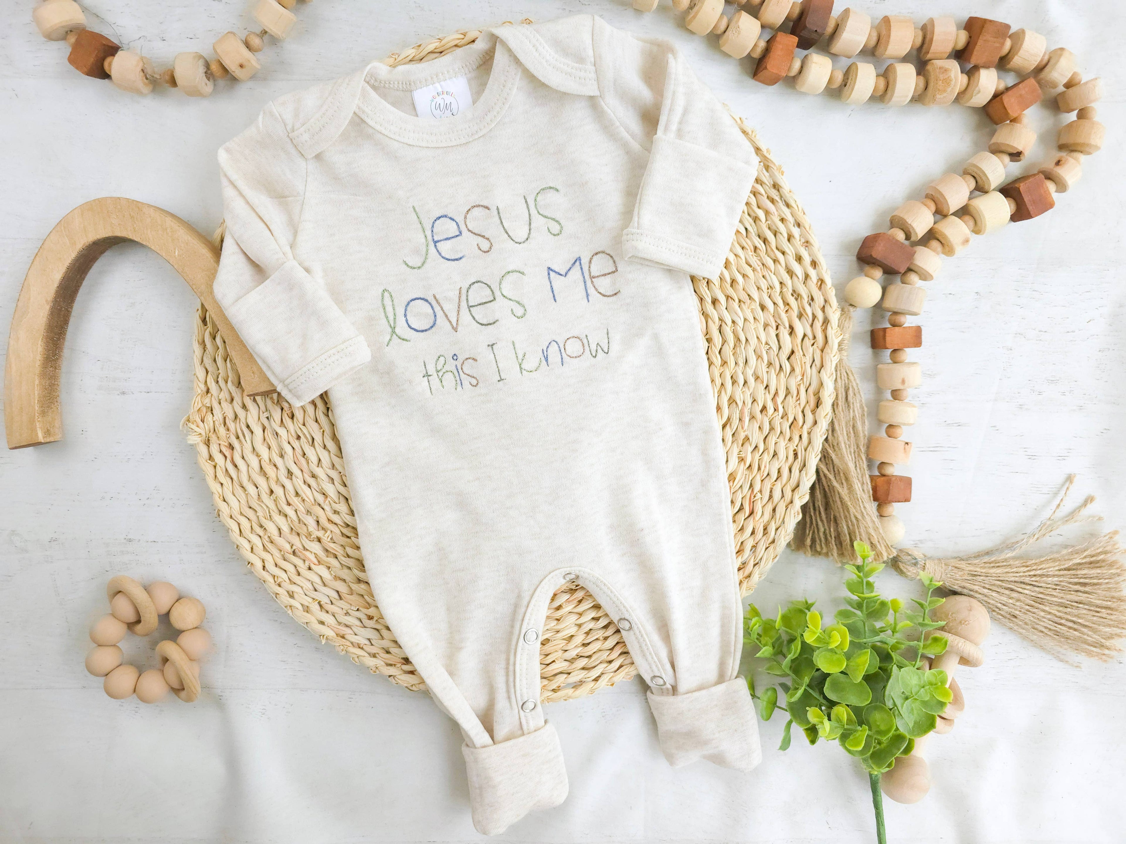 Baby Romper | Baby Boy Outfit - Jesus Loves Me