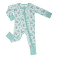 LollyBanks Bamboo Baby Pajama | Elephant Print Convertible Zipper Romper