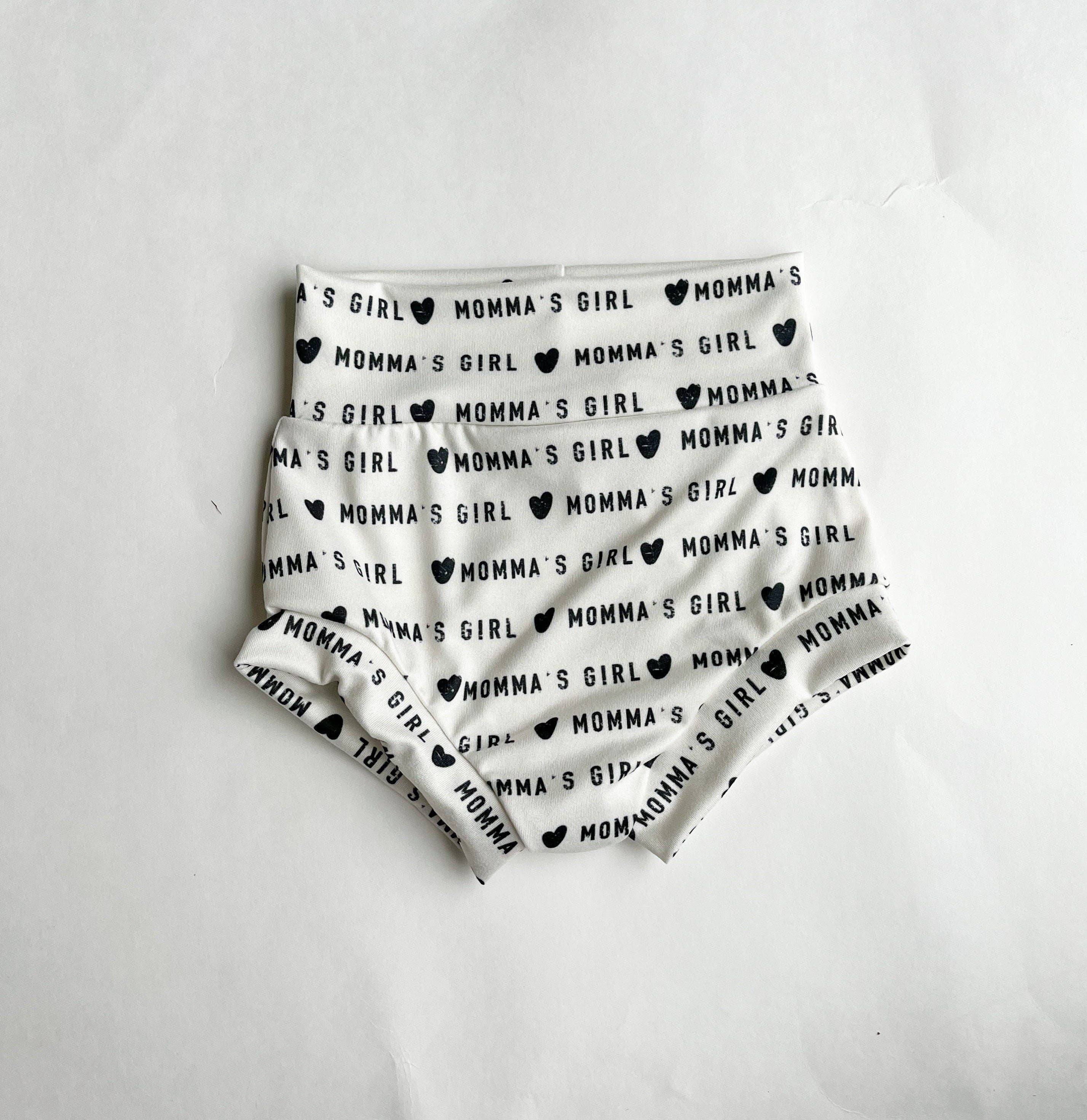 Mama's Girl Bummies, Bodysuit & Head-Wrap Bow Set