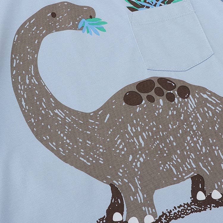 Cute Animal Print Cotton T-Shirt and Shorts Set for Boys