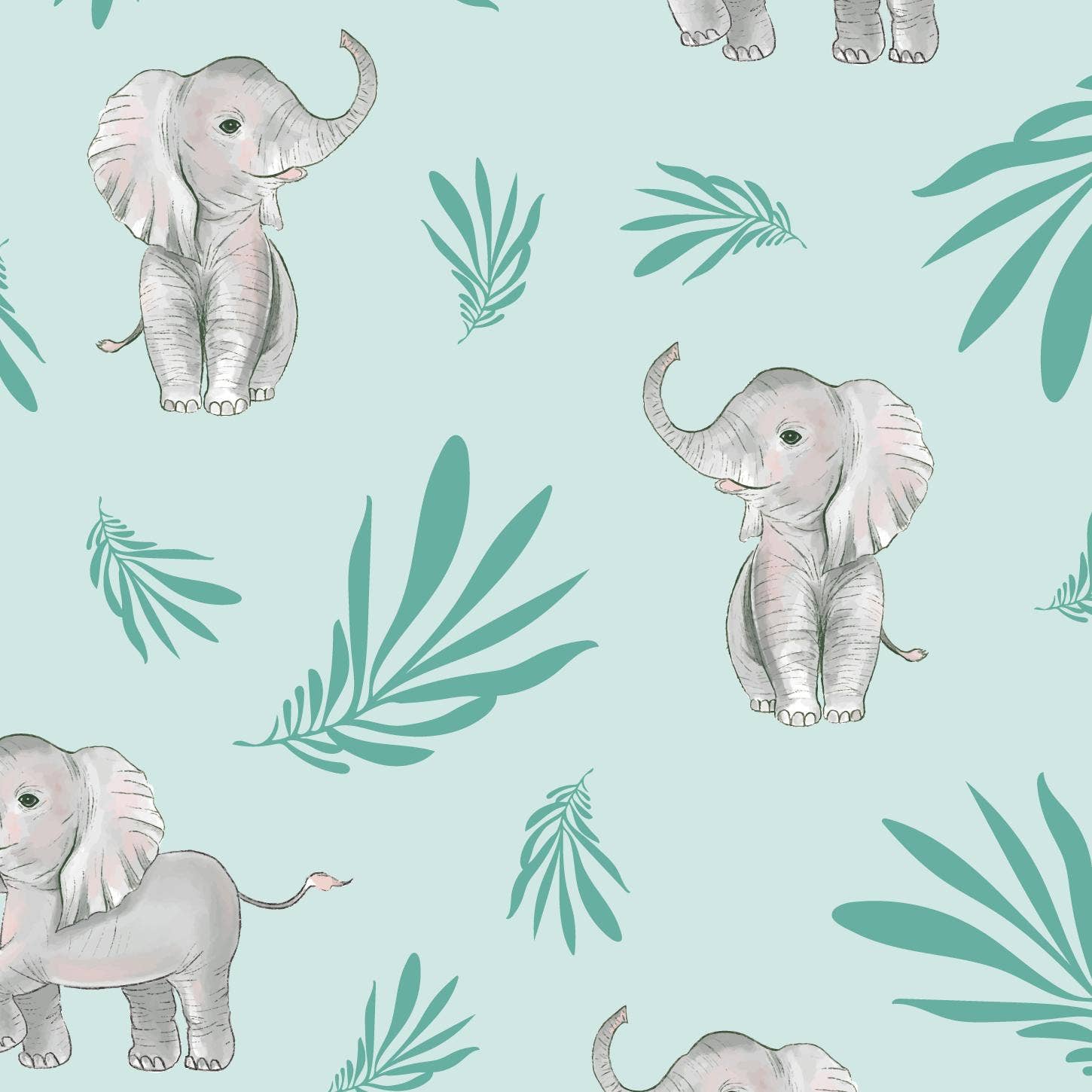 LollyBanks Bamboo Baby Pajama | Elephant Print Convertible Zipper Romper