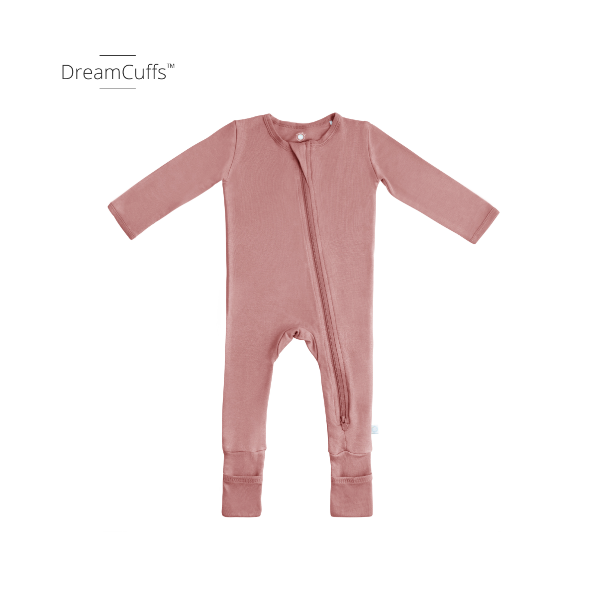 Dreamland Baby Bamboo Pajamas w/ DreamCuffs™ | Dusty Rose