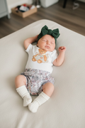 Vintage Teddy Baby Girl Bummies & Bodysuit Set