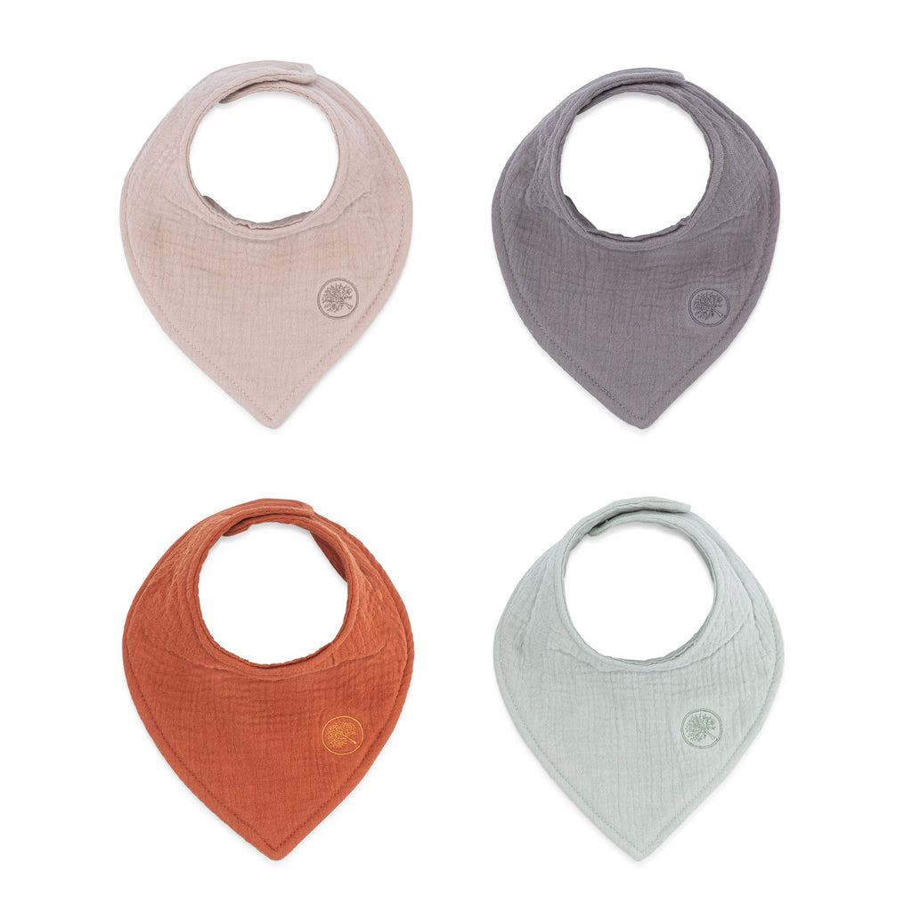 Pebble Muslin Bandana Bibs Set